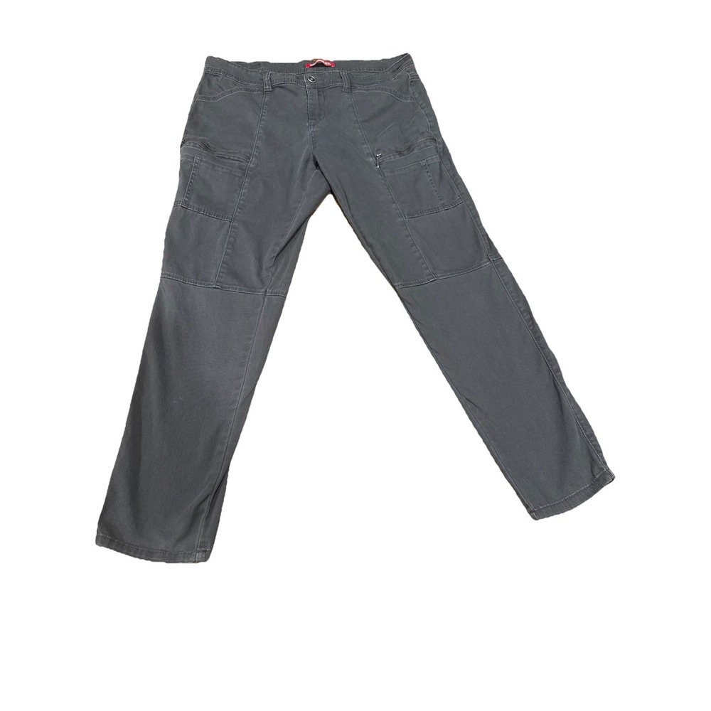 Unionbay Women's Cargo Pants Size 15‎ Gray Straight Leg Utility Pockets Casual